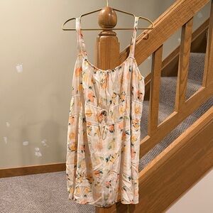 Abercrombie & Fitch Cream Mini Dress with Yellow & Orange Floral Print